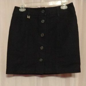 MICHAEL Michael Kors Short Cotton Skirt Navy Blue
